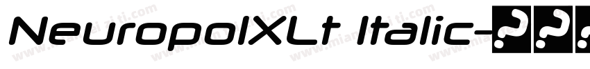 NeuropolXLt Italic字体转换
